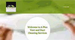 Desktop Screenshot of aplusventandductcleaning.com