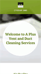Mobile Screenshot of aplusventandductcleaning.com