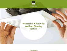 Tablet Screenshot of aplusventandductcleaning.com